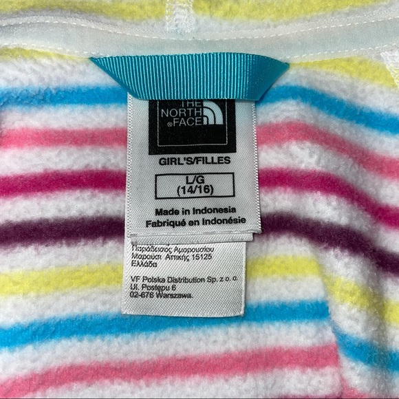 North Face Striped Fleece Hoodie - Picture 3 of 6